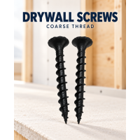 Black Coarse Thread Drywall Screws for Wood Studs
